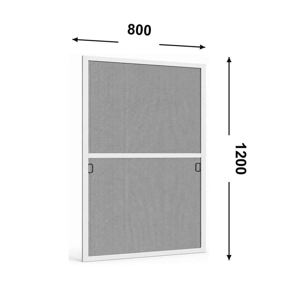 Москитная сетка рамочная на пластиковое окно 800×1200 мм