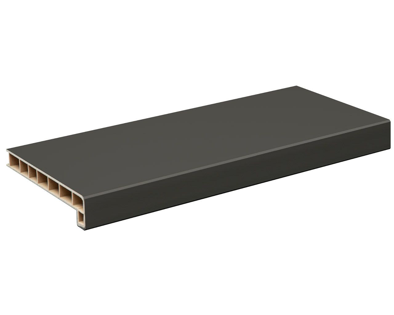 Подоконник пластиковый Möller LD 40 /150/ серый /6,0м/ (clean-touch)